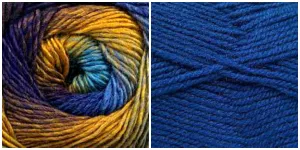 ROYAL BLUE   PEACOCK - Embossed Phoenix Scarf KIT