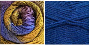 ROYAL BLUE   SPLENDOR - Embossed Phoenix Scarf KIT