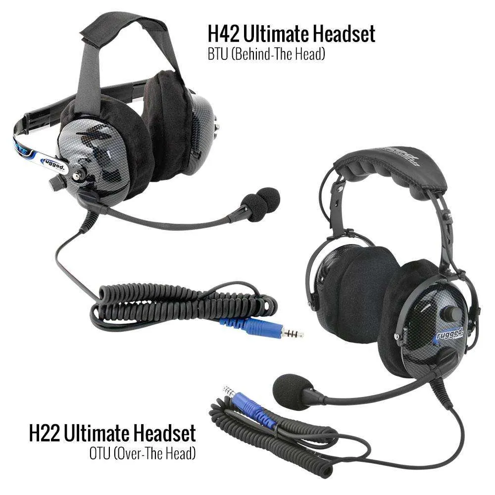 Rugged Radio 2 Person - 696 PLUS Complete Communication Intercom System - with Ultimate Headsets