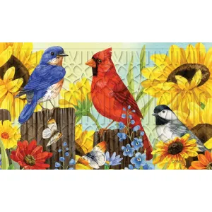 Rustic Fence Embossed Floor Mat,41em2527