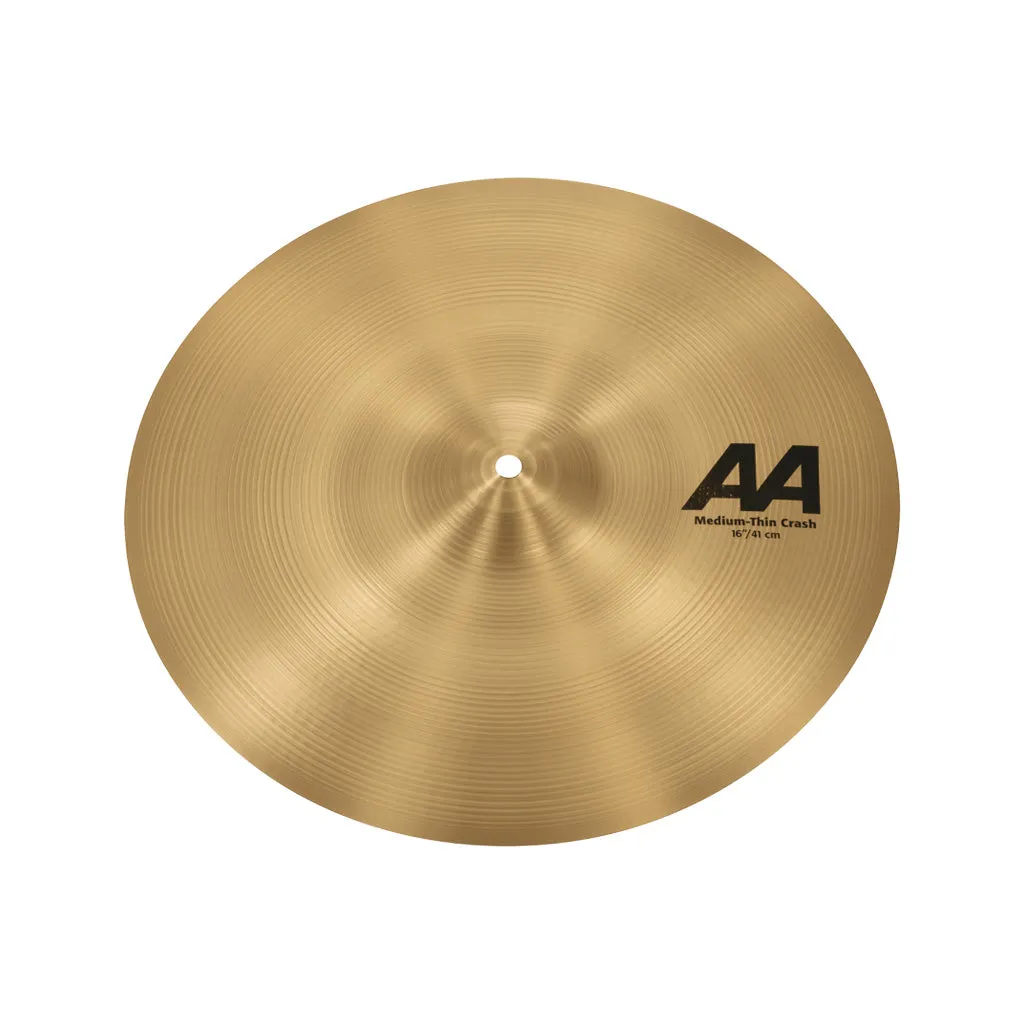 Sabian 21607 16inch AA Medium Thin Crash Cymbal