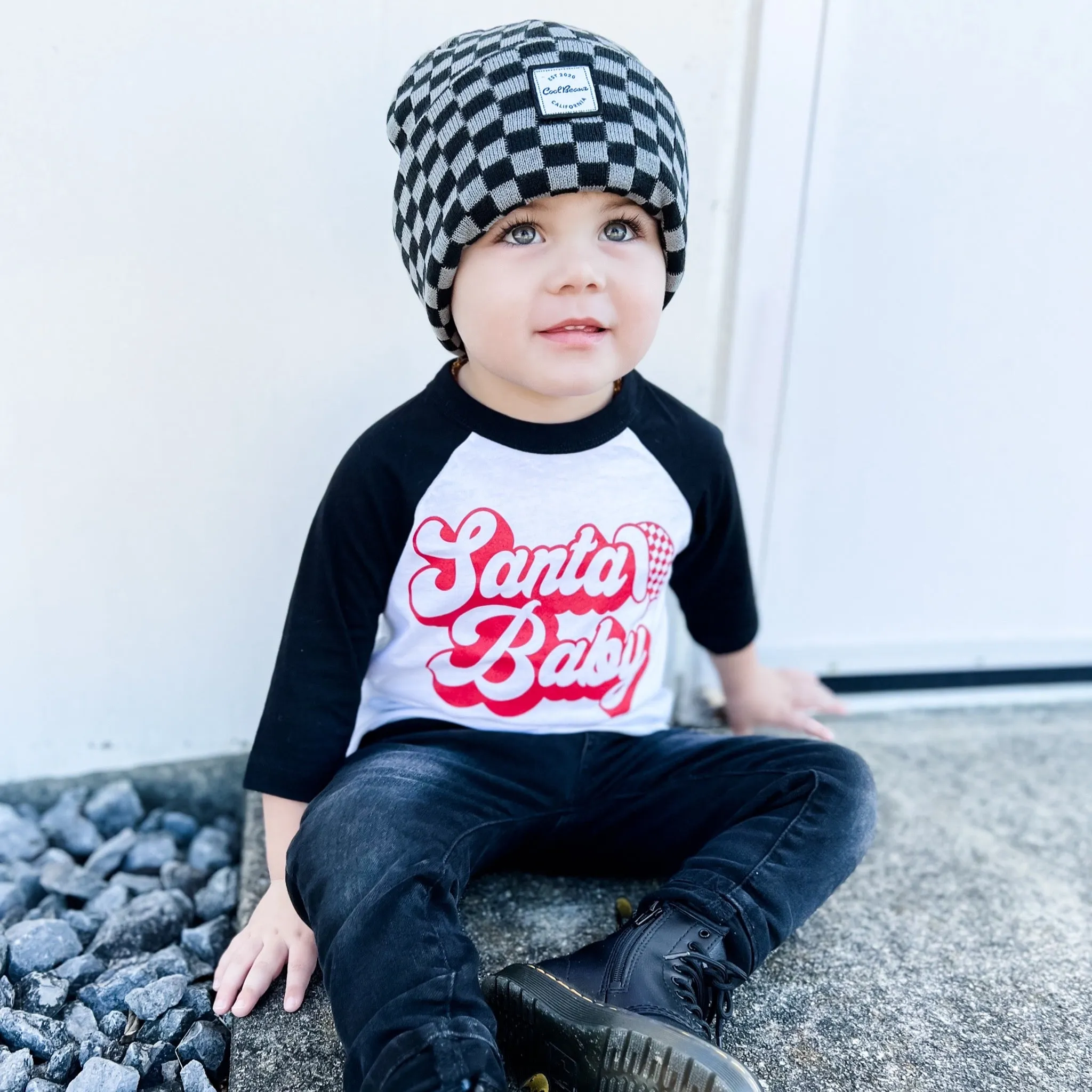 Santa Baby Baseball 3/4 Sleeve Tee on