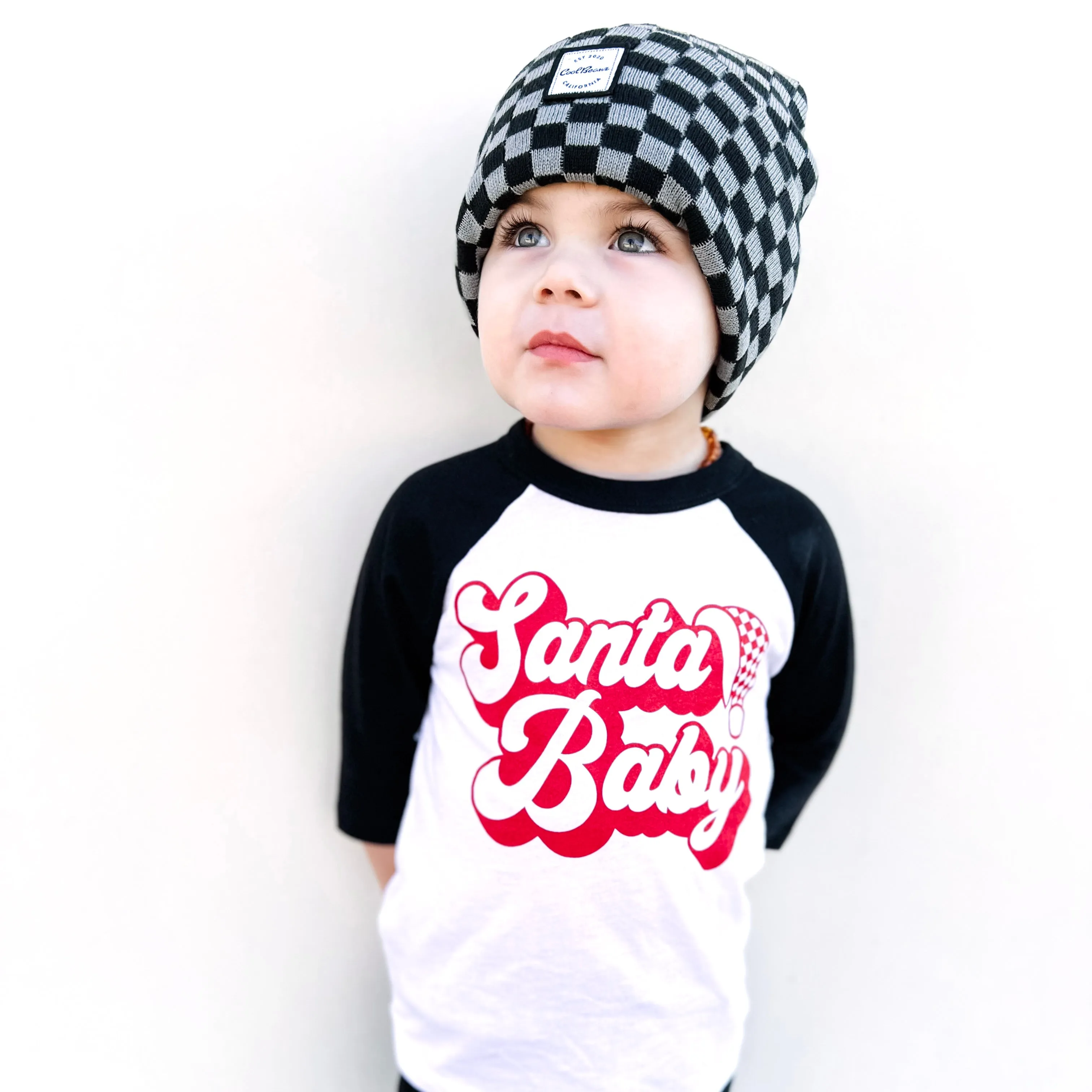 Santa Baby Baseball 3/4 Sleeve Tee on