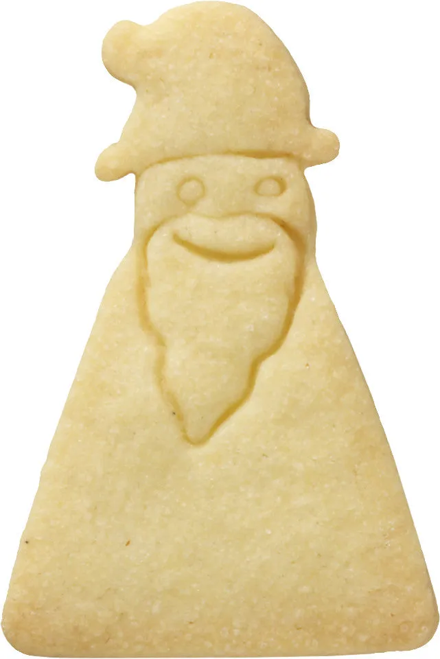 Santa Cookie Cutter with Embossed Detail