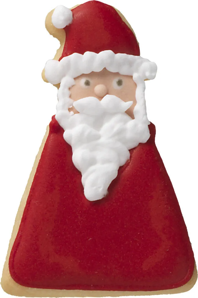 Santa Cookie Cutter with Embossed Detail