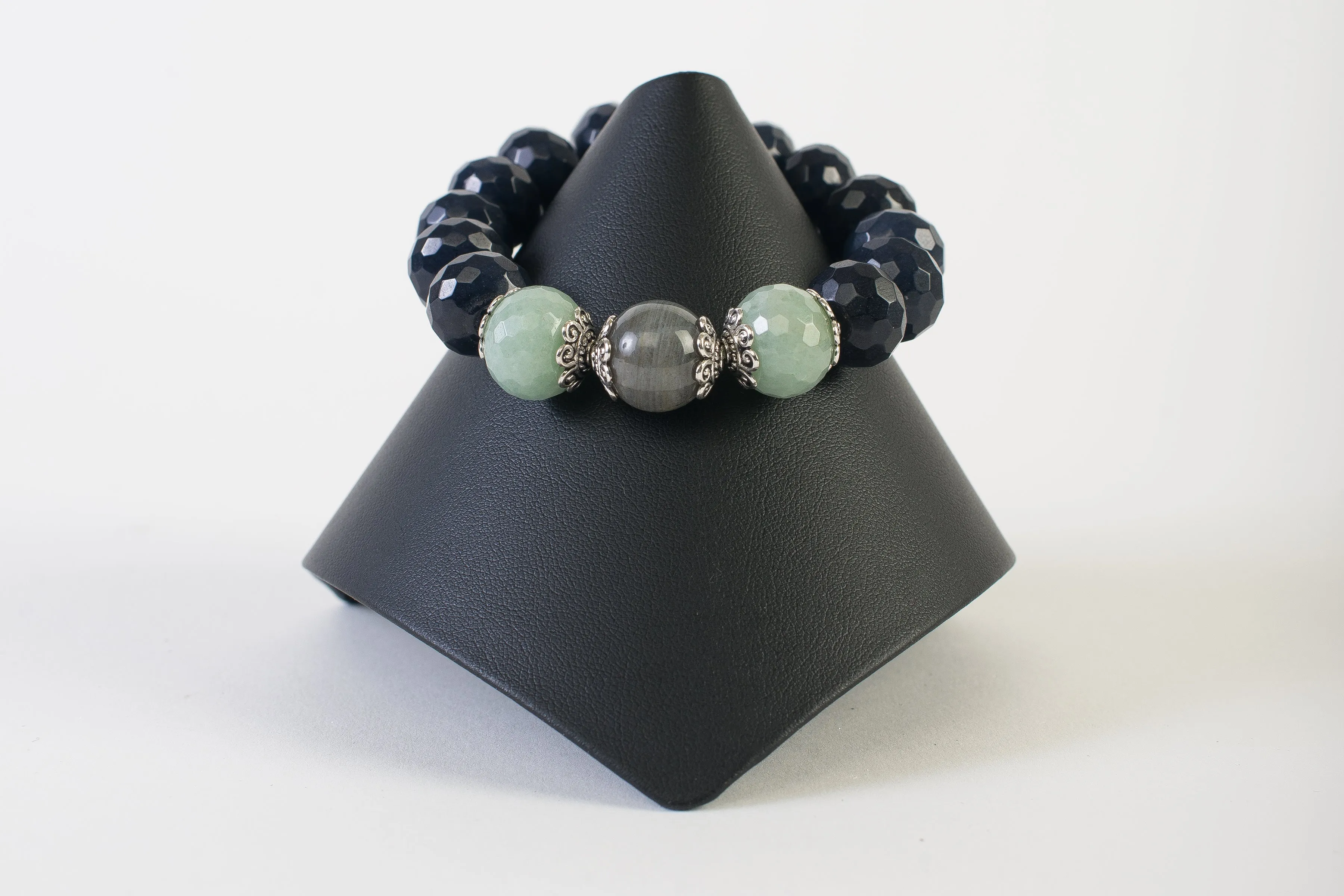 Sapphire Agate with Labradorite and Jade