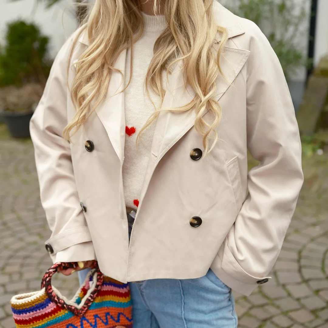 Scarlett trenchcoat silver