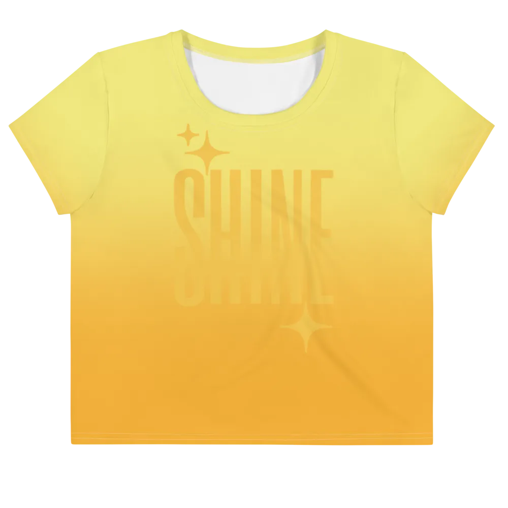 Shine Ghost Text Crop Tee (Adult XS-3XL)