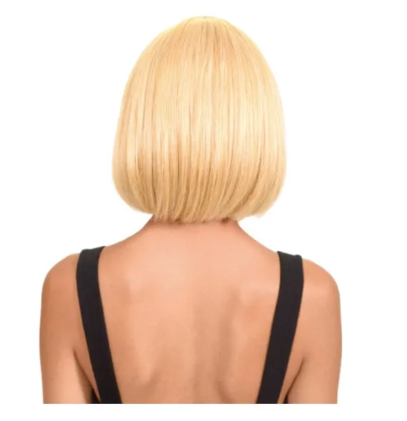 Short Bob Wig with Bangs - Unicorn Pink