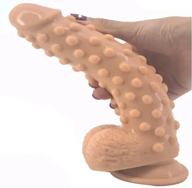Silicone Realistic Embossed Spots Dildo