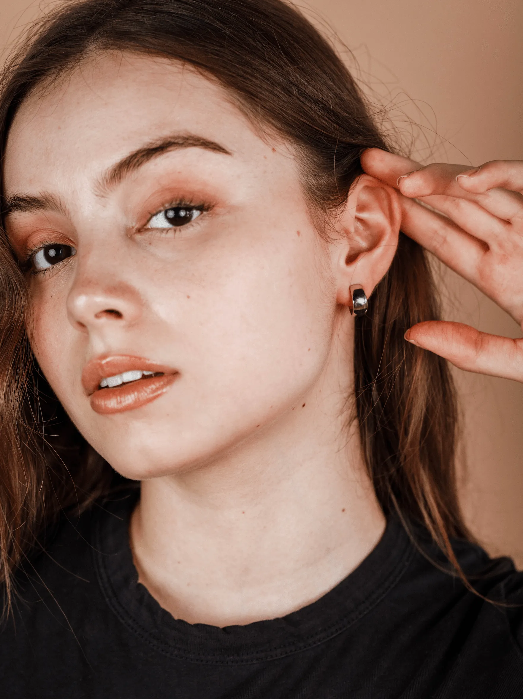 Silver Hoop Earring by JaxKelly | Wide
