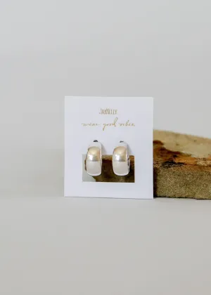 Silver Hoop Earring by JaxKelly | Wide