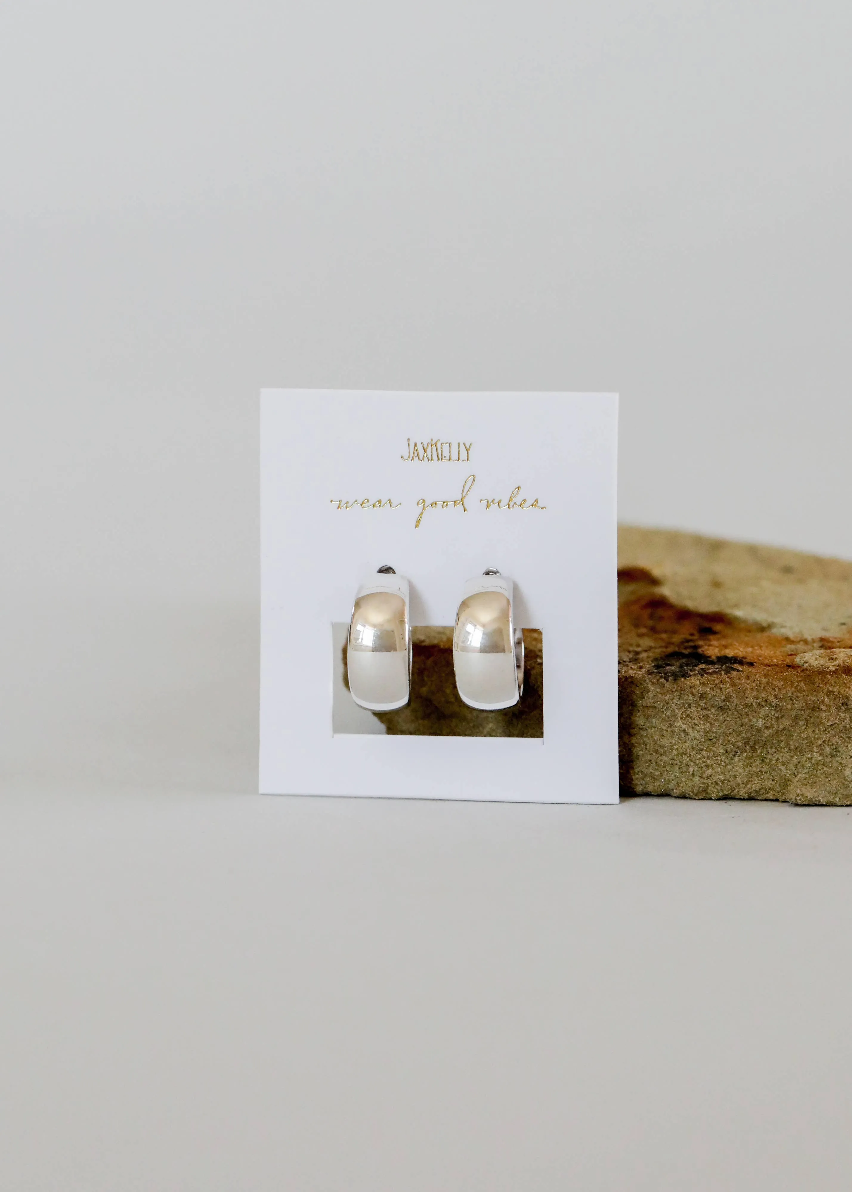 Silver Hoop Earring by JaxKelly | Wide