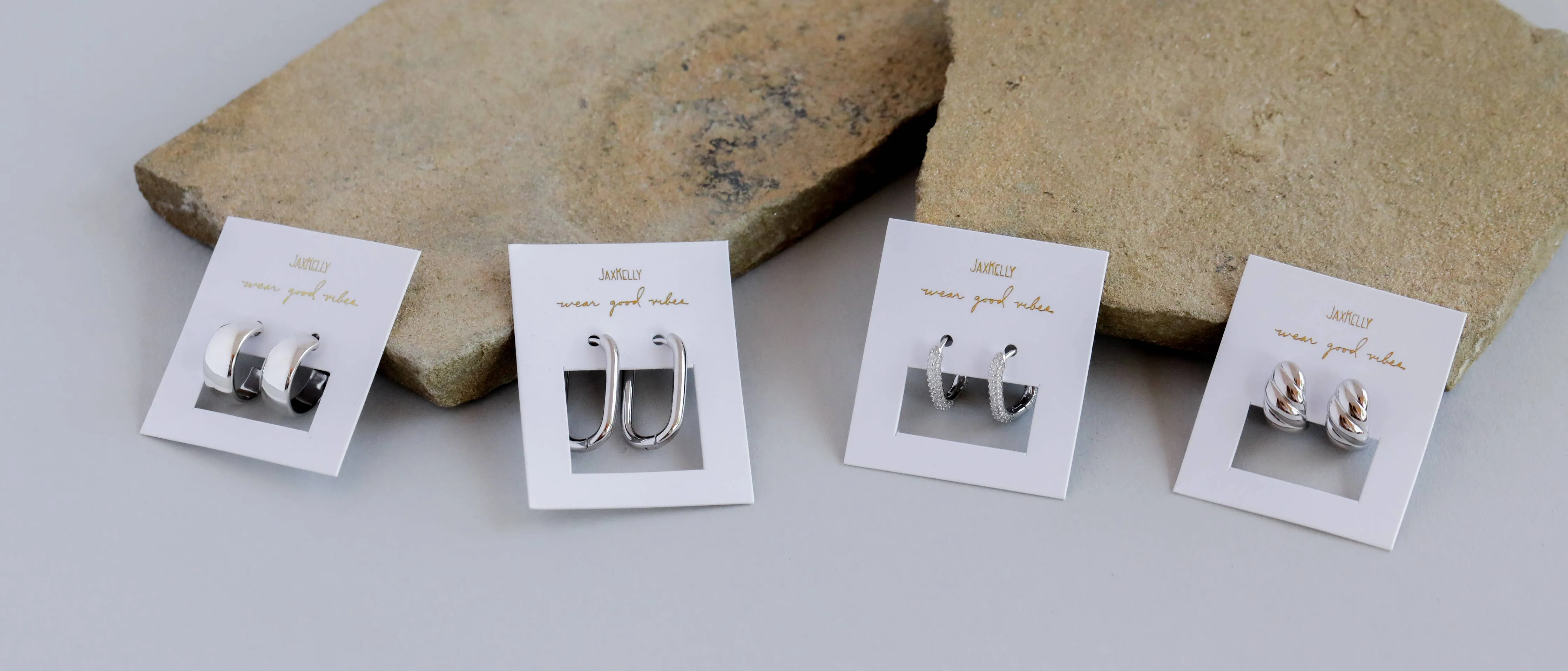Silver Hoop Earring by JaxKelly | Wide