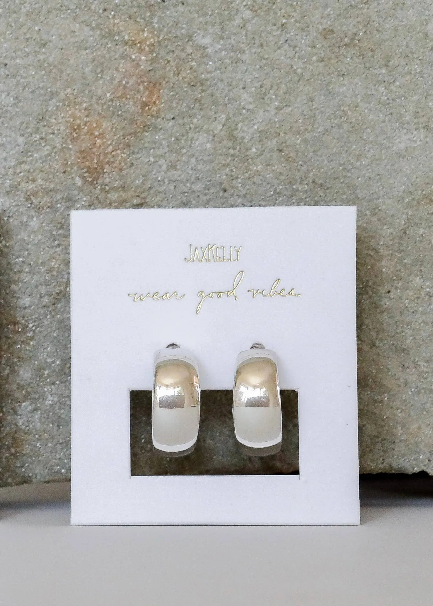 Silver Hoop Earring by JaxKelly | Wide