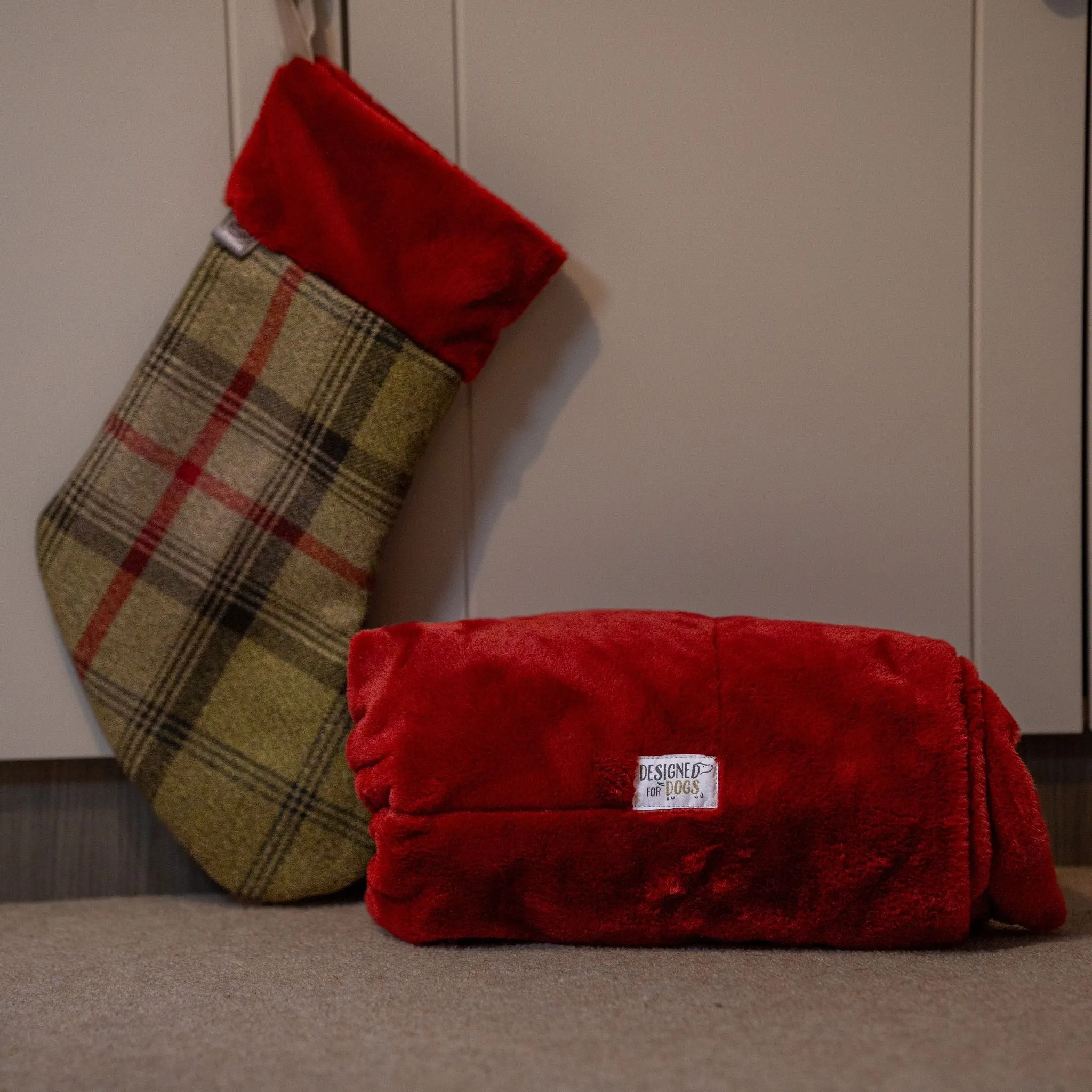 Simply Stylish Tartan Christmas Stockings