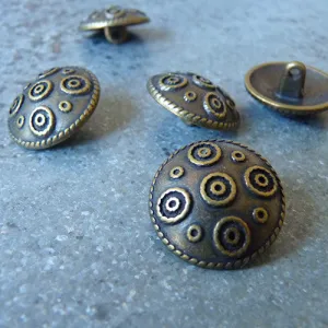 Single Ethnic Brass Button
