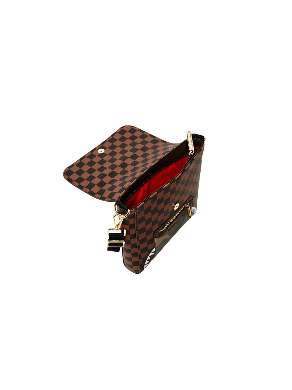Sip Whit Camo Accent Messenger Sling - Multicolor