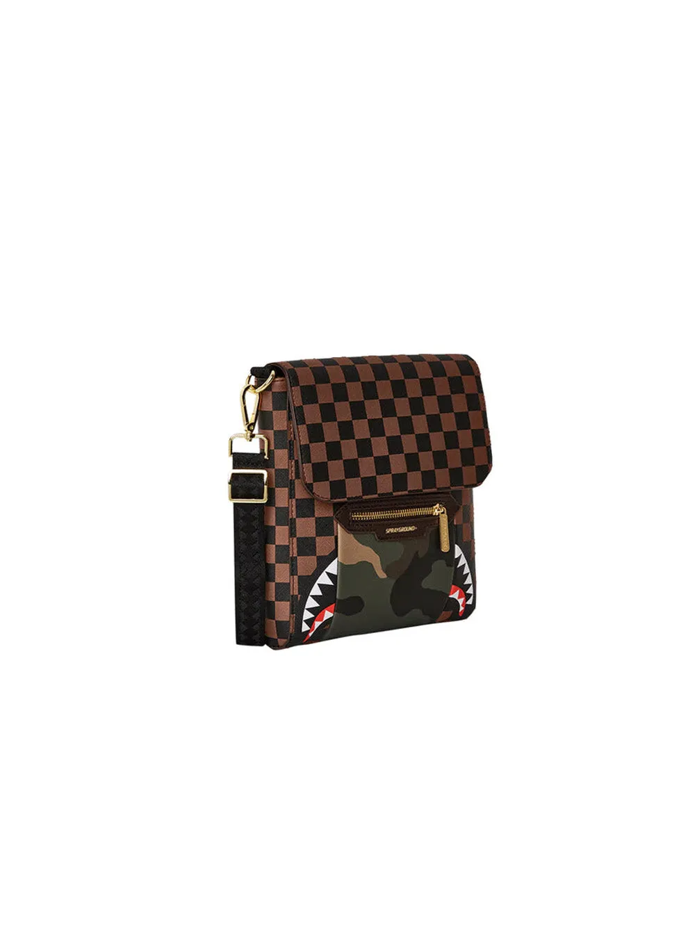Sip Whit Camo Accent Messenger Sling - Multicolor