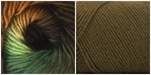 (Sizes 2 X-Large - 3 X-Large) PREORDER KIT Embossed Phoenix Cardigan - CAMEL   RAINFOREST