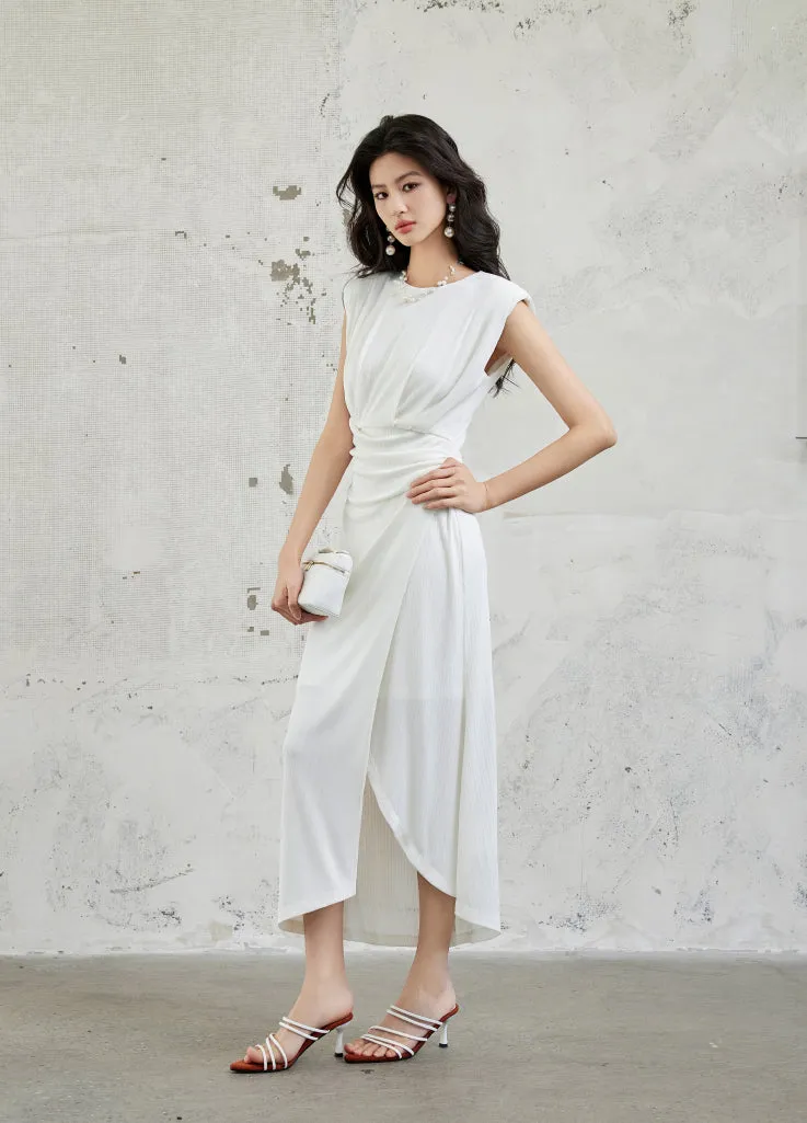 Sleeveless Casual Midi Dress