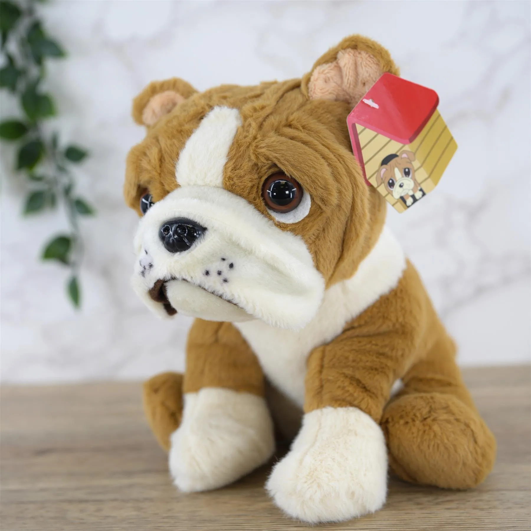 Small Sitting English Bulldog Soft Toy
