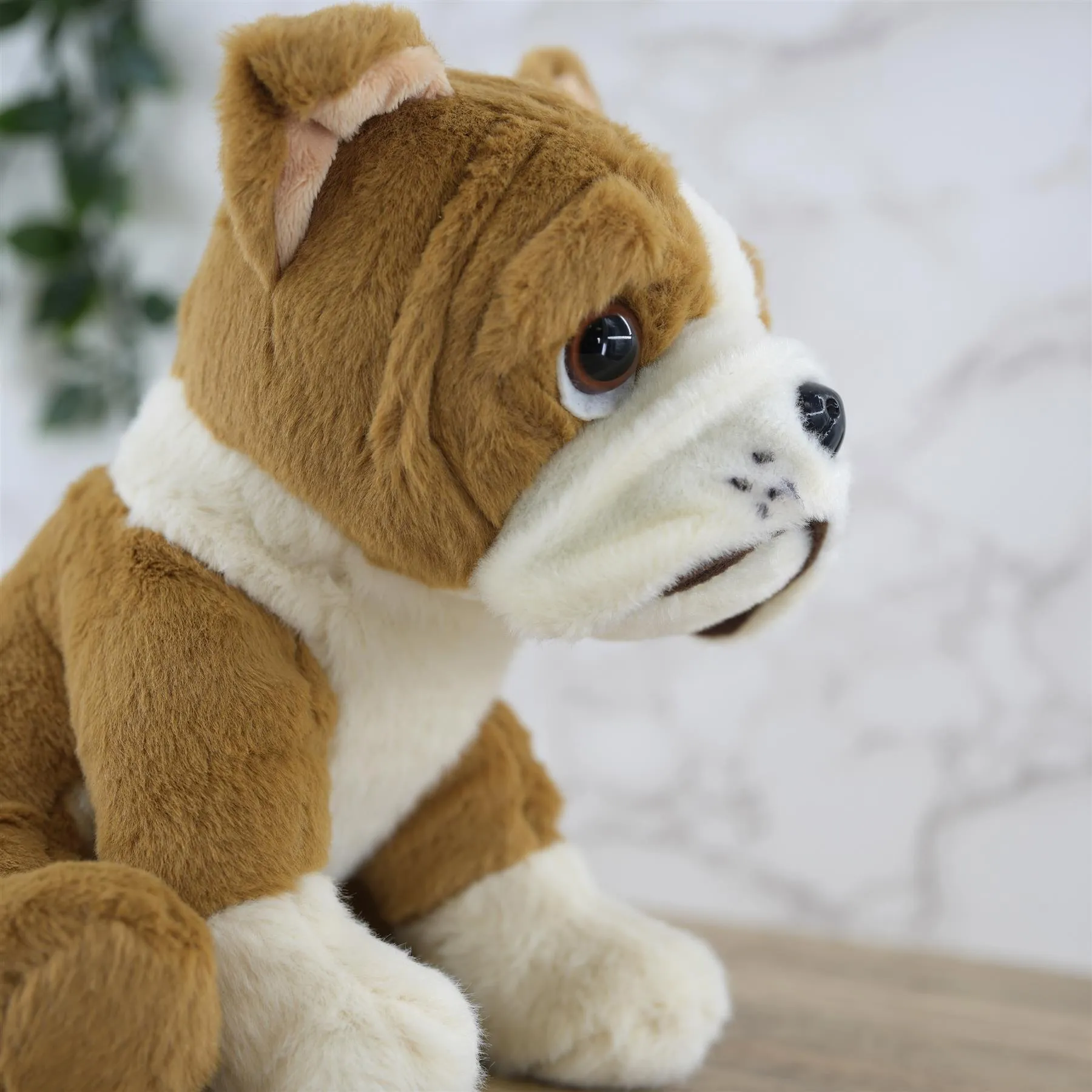 Small Sitting English Bulldog Soft Toy