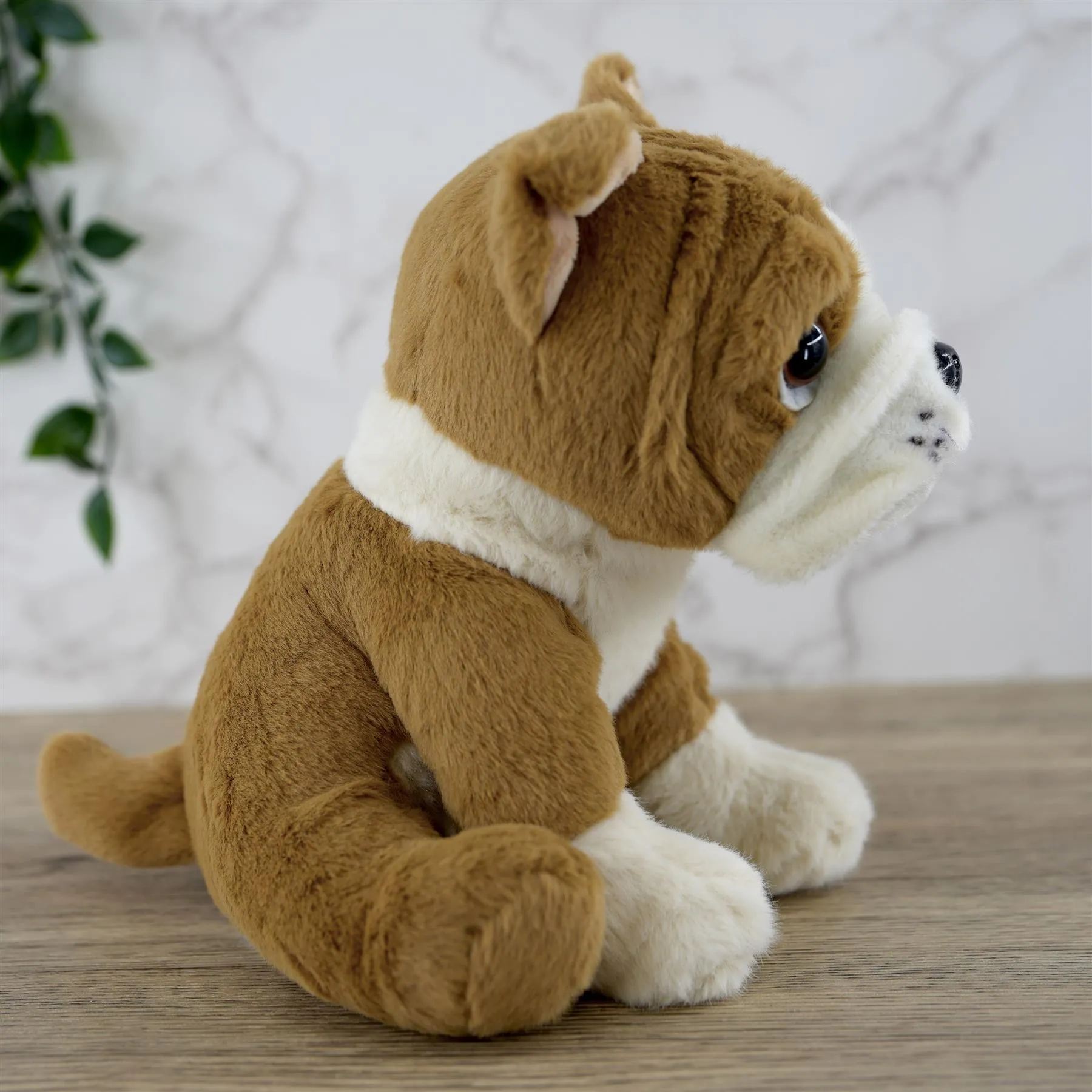 Small Sitting English Bulldog Soft Toy