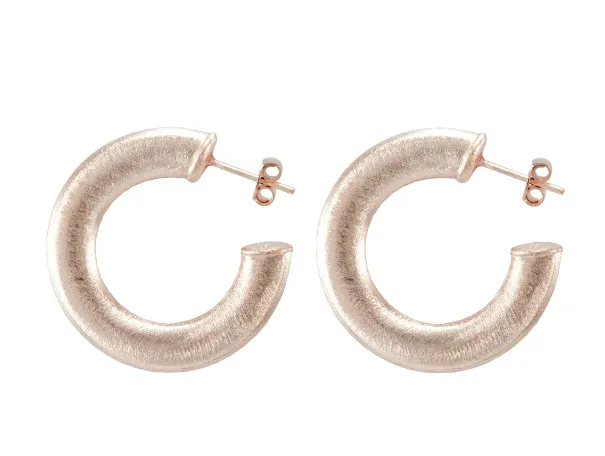 Smaller Irene Hoop | Champagne Gold