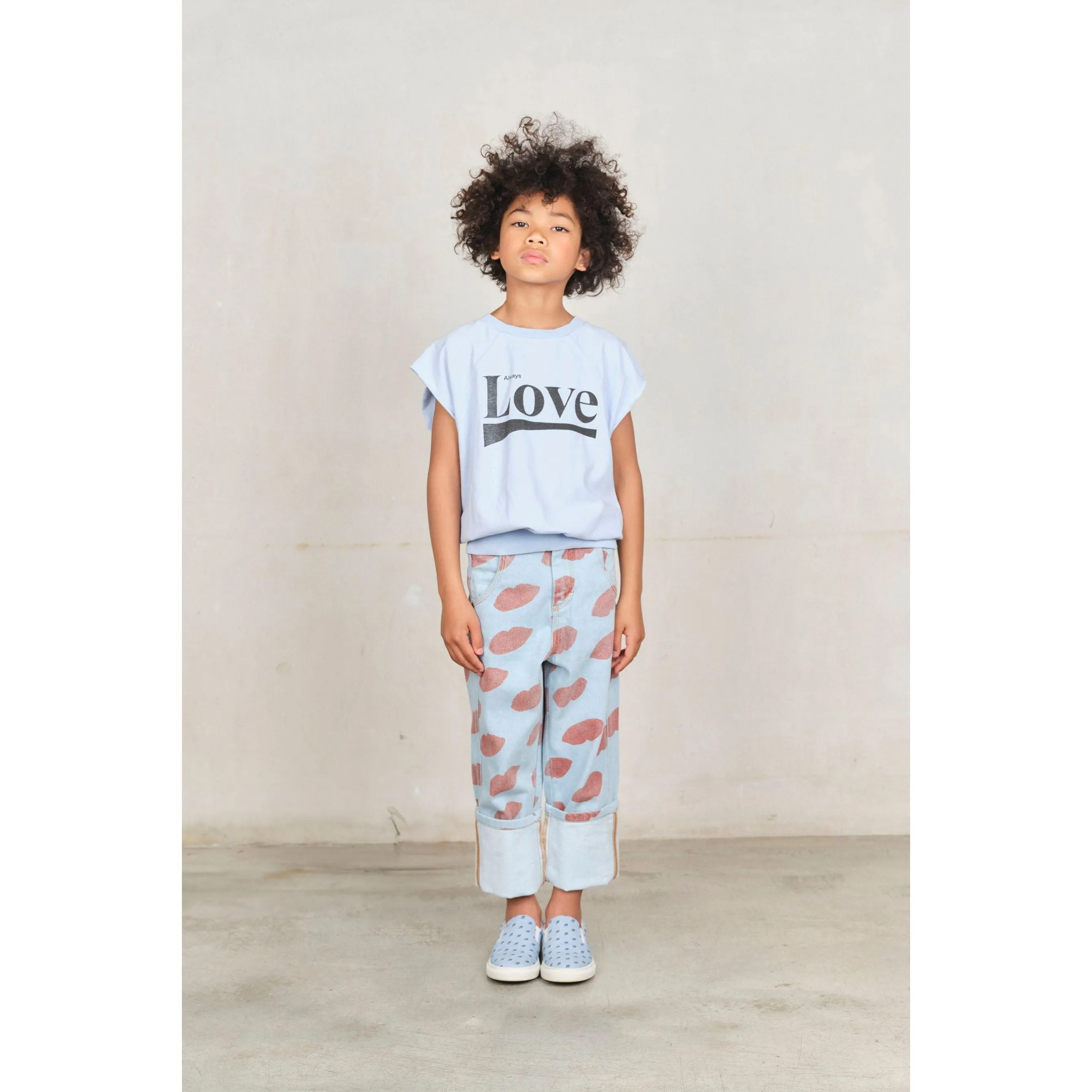 Soft Blue Rooster T-Shirt