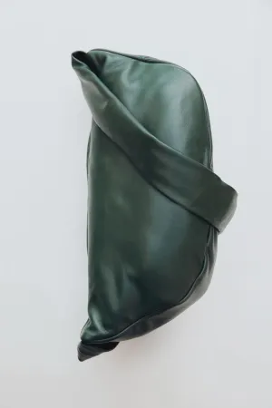 Soft Crescent Bag - Deep Green