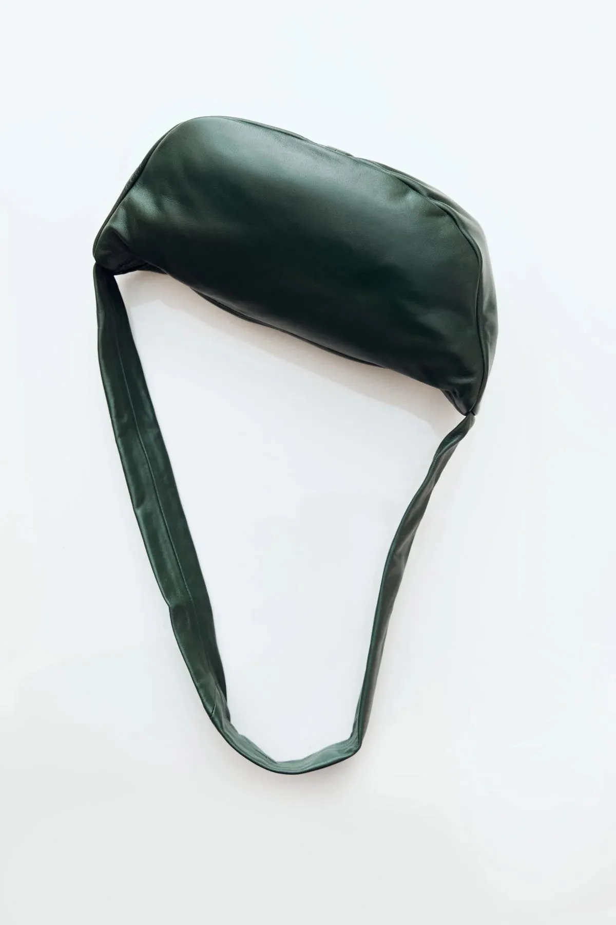 Soft Crescent Bag - Deep Green