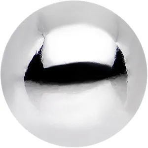 Solid 14kt White Gold Replacement Ball 4.5mm - 14 Gauge