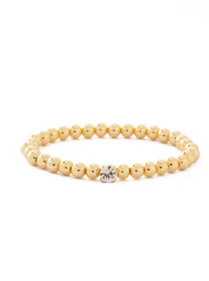 Sorrelli Mini Single Crystal Stretch Bracelet - Crystal