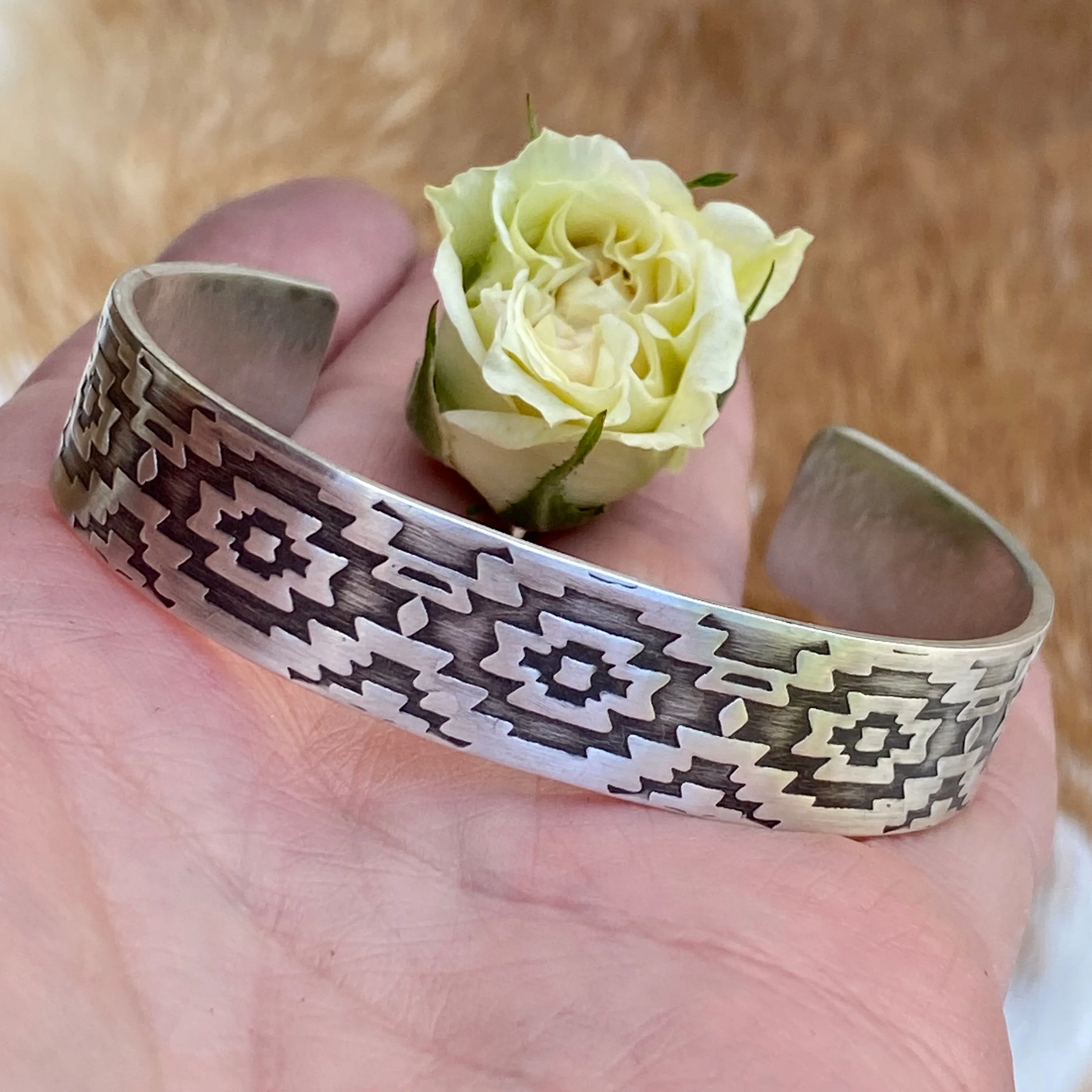 Southwest sterling silver cuff
