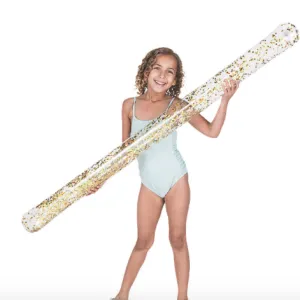 Sparkle Confetti Glitter BlowUp Pool Float Stick Noodle