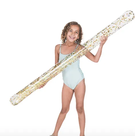 Sparkle Confetti Glitter BlowUp Pool Float Stick Noodle