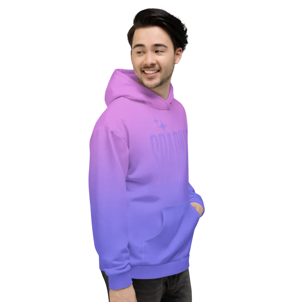 Sparkle Ghost Text Unisex Adult Hoodie