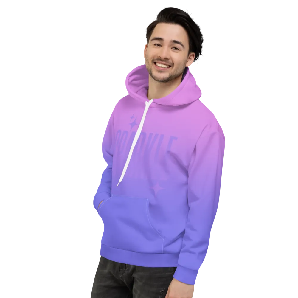 Sparkle Ghost Text Unisex Adult Hoodie