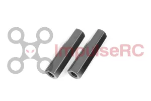Standoff M2.5 Aluminium Hex 4.5mm x 20mm Black (2 Pack)
