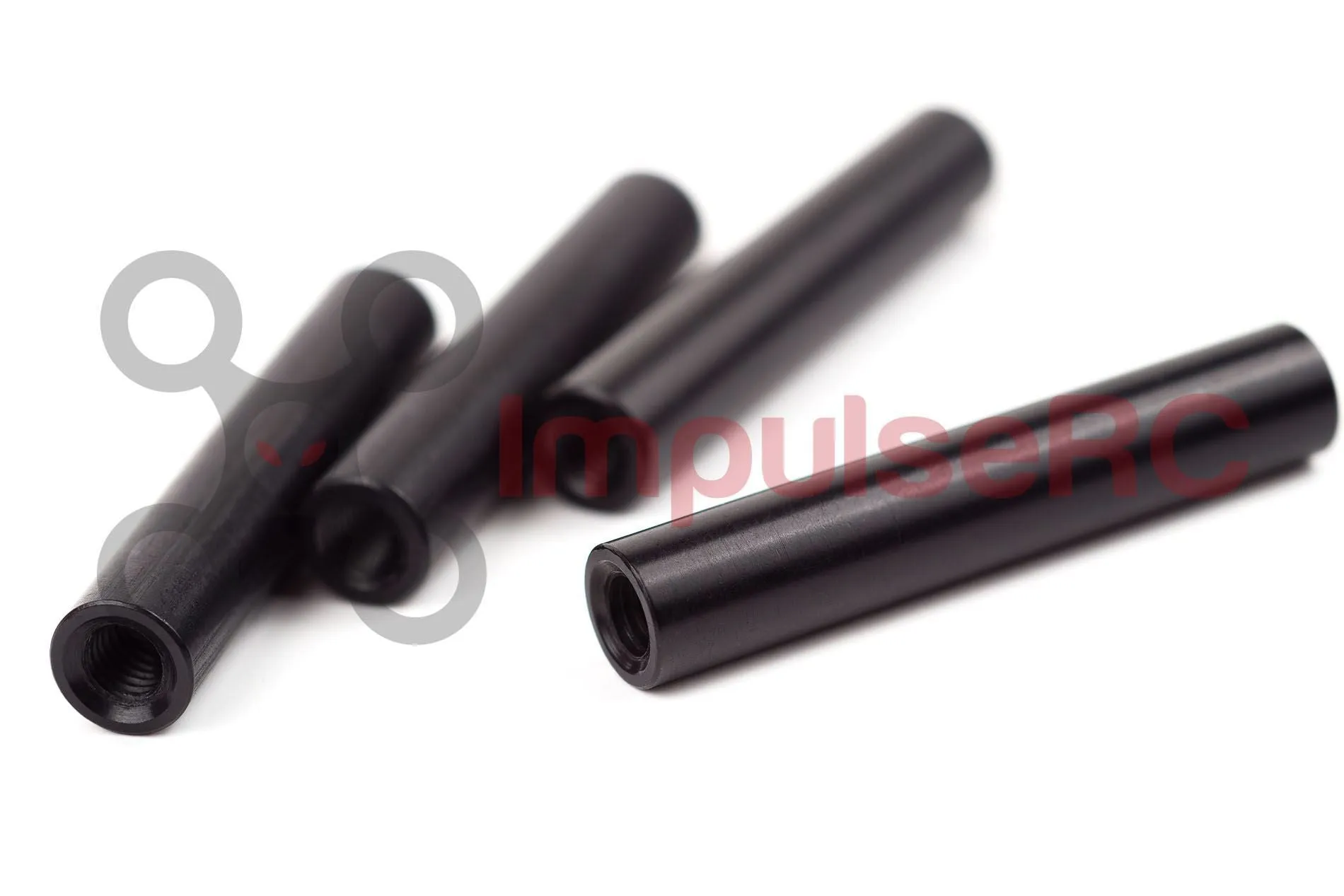 Standoff M3 Aluminium Round 27mm Black (4 Pack)