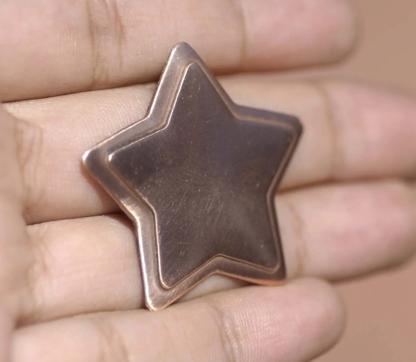 Starry Embossed Blank Cutout for Enameling Stamping Texturing Metalworking Jewelry Making Blanks 4 pieces