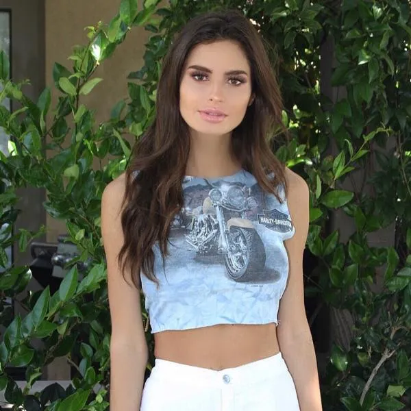 Start Your Engines Harley Reversible Crop Top