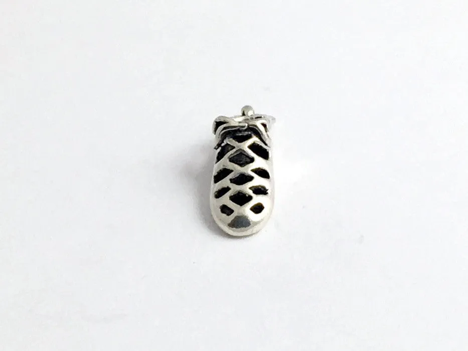 Sterling Silver  Irish Dance soft shoe charm or pendant- Feis- Dancer, feisanna