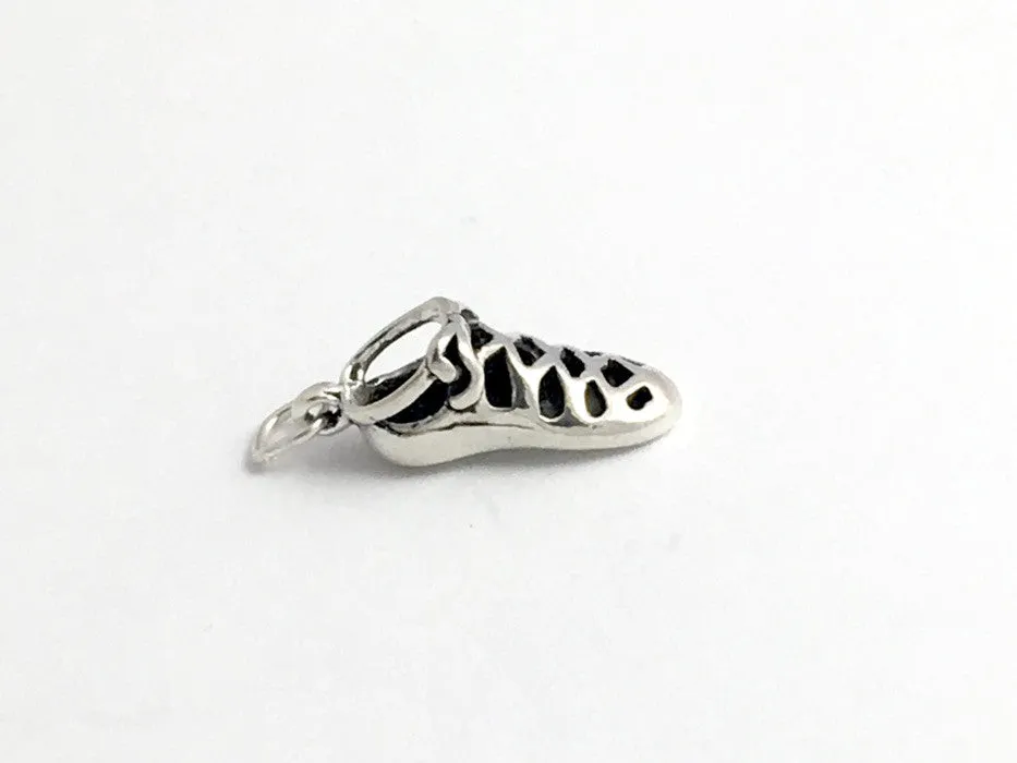 Sterling Silver  Irish Dance soft shoe charm or pendant- Feis- Dancer, feisanna