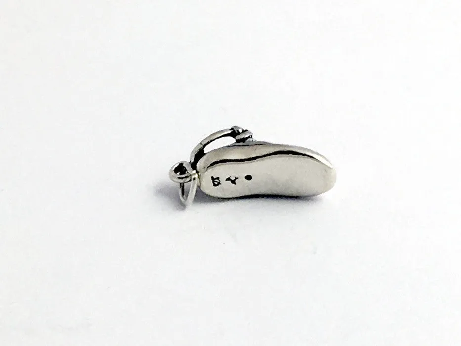 Sterling Silver  Irish Dance soft shoe charm or pendant- Feis- Dancer, feisanna