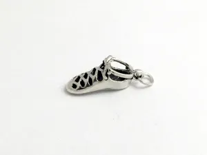 Sterling Silver  Irish Dance soft shoe charm or pendant- Feis- Dancer, feisanna