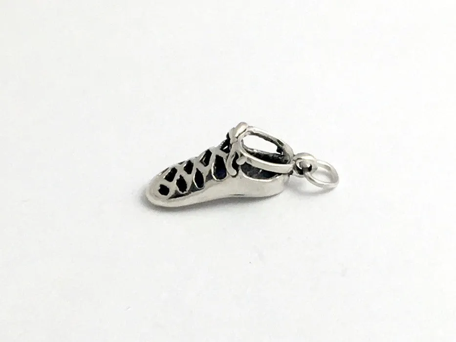Sterling Silver  Irish Dance soft shoe charm or pendant- Feis- Dancer, feisanna