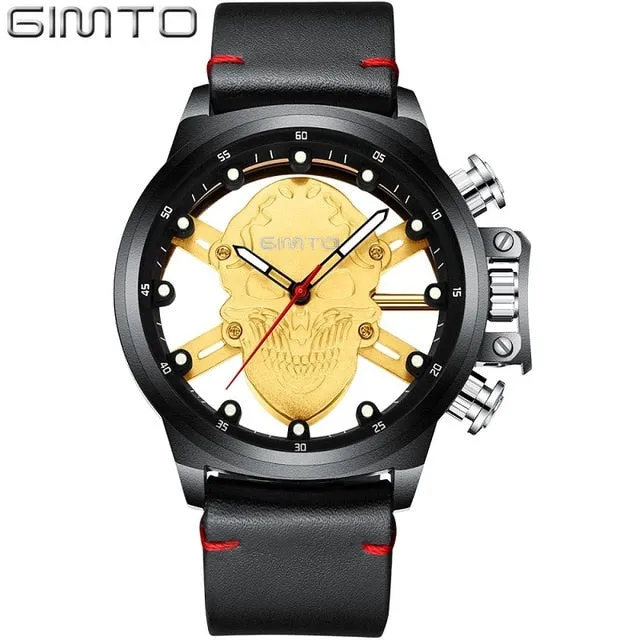 Stylish Men Skull Watch