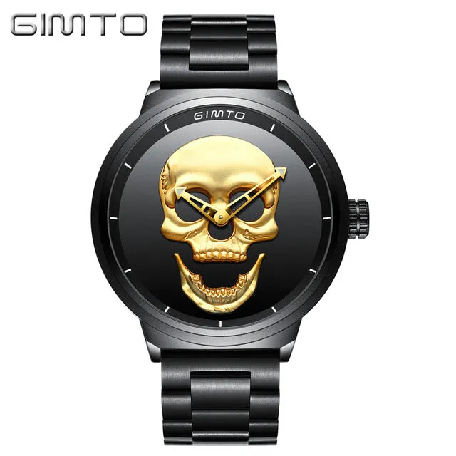 Stylish Men Skull Watch